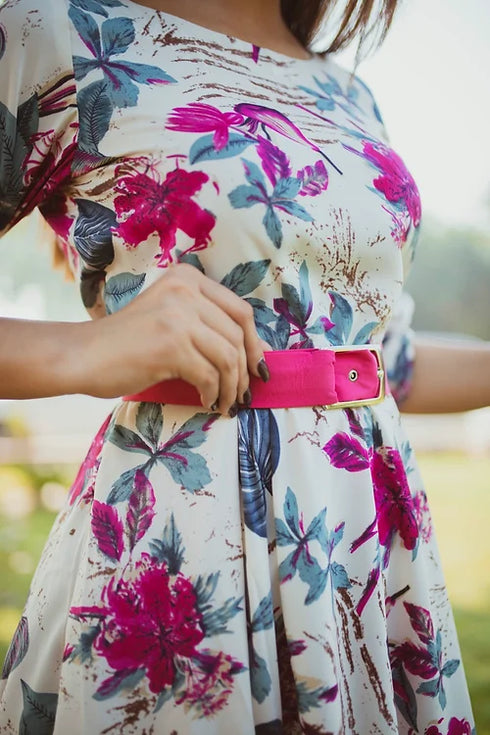 Iris Royal Midi Dress